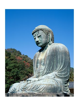 Framed Daibutsu Great Buddha, Kamakura, Honshu, Japan Side View Print