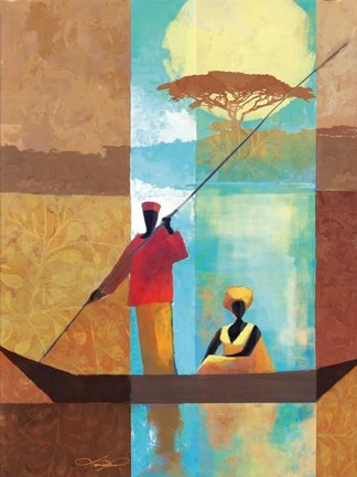 Framed On the River I Print