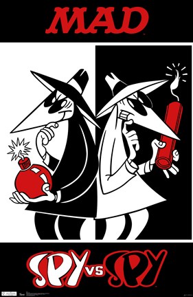 Framed Spy vs. Spy Print