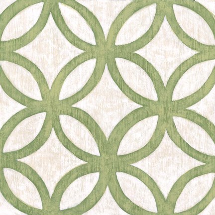 Framed Garden Tile III Print