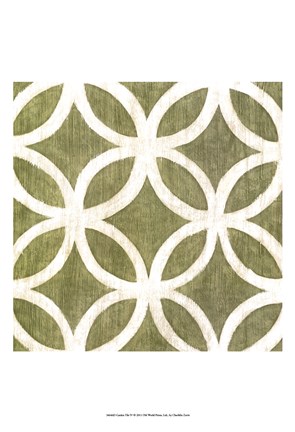 Framed Garden Tile IV Print