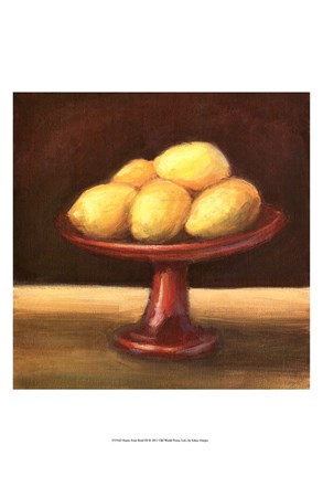 Framed Rustic Fruit Bowl III Print