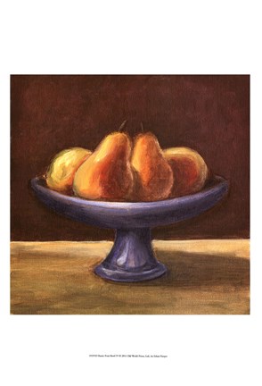 Framed Rustic Fruit Bowl IV Print