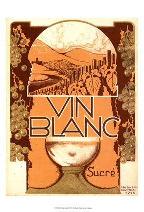 Framed Vin Blanc Print