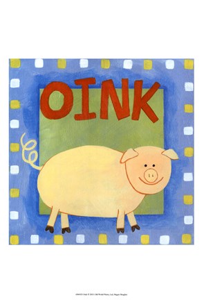 Framed Oink Print