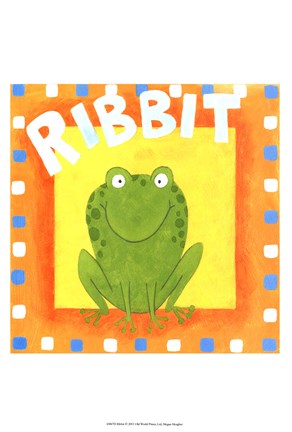 Framed Ribbit Print