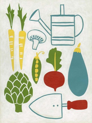 Framed Sunday Garden Print