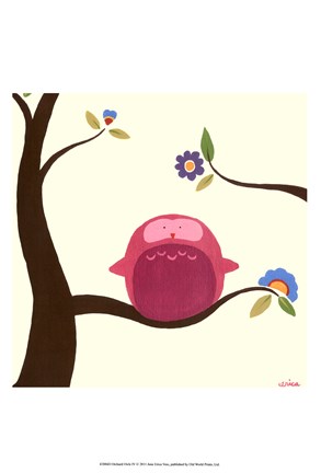 Framed Orchard Owls IV Print