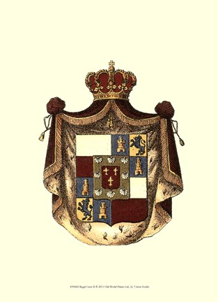 Framed Regal Crest II Print