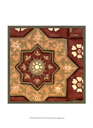 Framed Patchwork IX Print