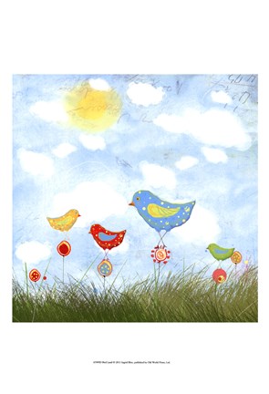 Framed Bird Land Print