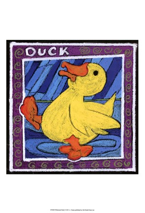 Framed Whimsical Duck Print