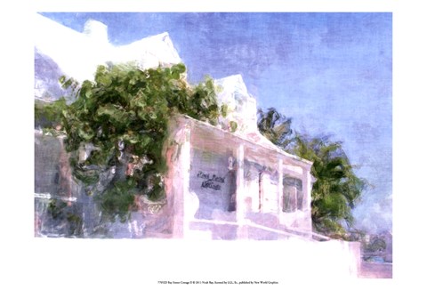 Framed Street Cottage II Print