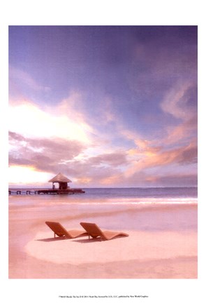 Framed Beside the Sea II Print