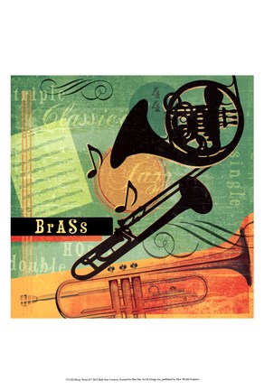 Framed Music Notes II Print