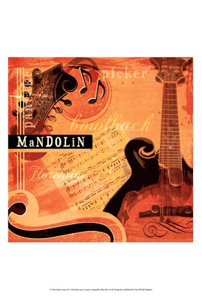 Framed Music Notes IV Print