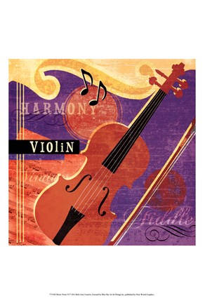 Framed Music Notes VI Print