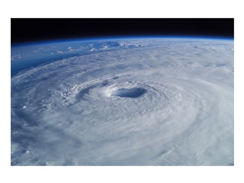 Framed Hurricane Isabel, as seen from the International Space Station Print