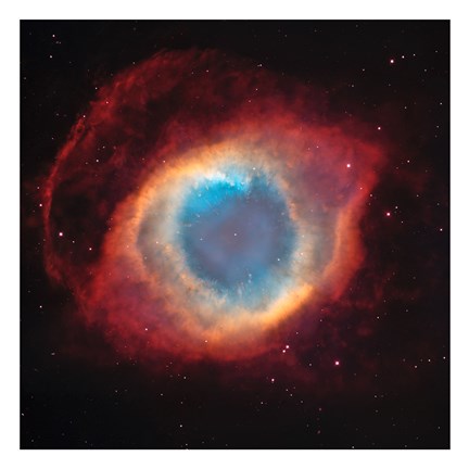Framed Helix Nebula: a Gaseous Envelope Expelled By a Dying Star Print