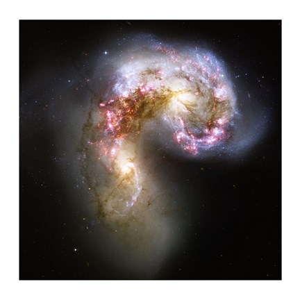 Framed Antennae Galaxies in Collision Print
