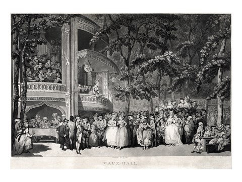Framed Vauxhall Gardens Print