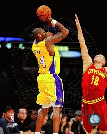 Framed Kobe Bryant 2011-12 Action Print