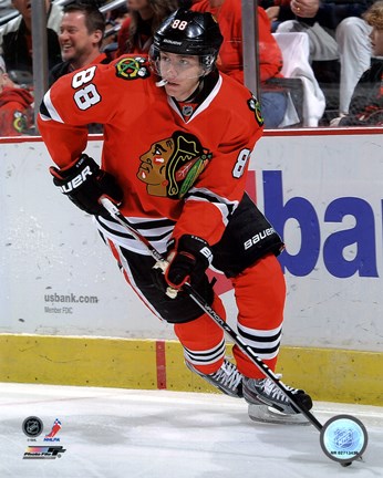 Framed Patrick Kane 2011-12 Action Print