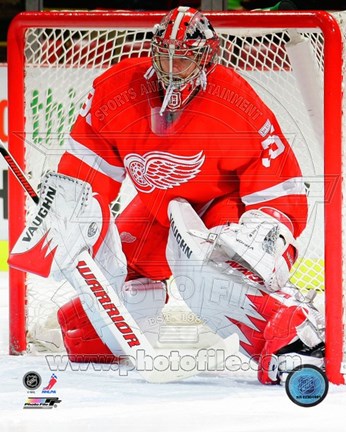 Framed Jimmy Howard 2011-12 Action Print