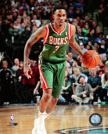 Framed Brandon Jennings 2011-12 Action Print