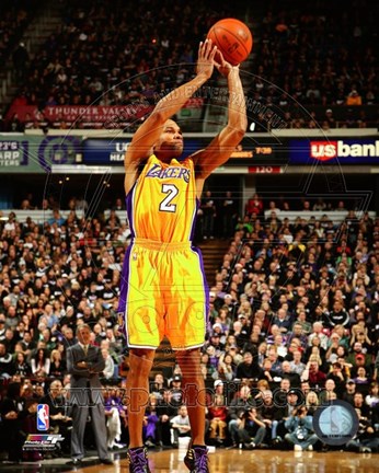 Framed Derek Fisher 2011-12 Action Print