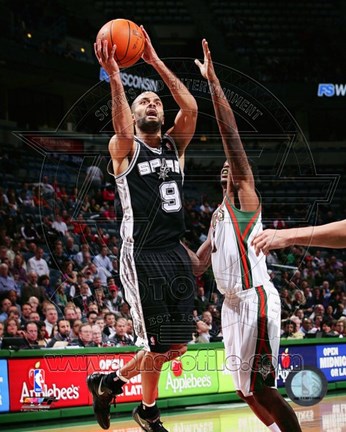 Framed Tony Parker 2011-12 Action Print