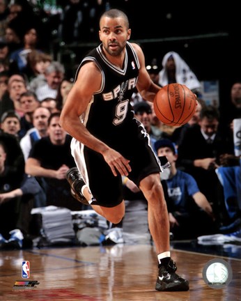 Framed Tony Parker 2011-12 Action Print
