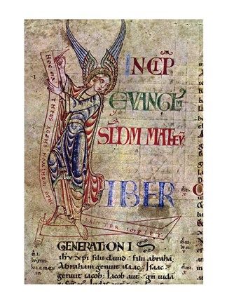 Framed St. Matthew, detail Print