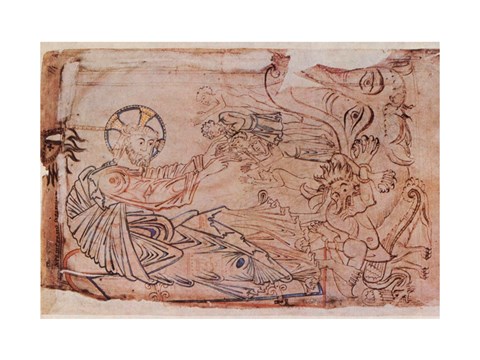 Framed Christ in Limbo Print