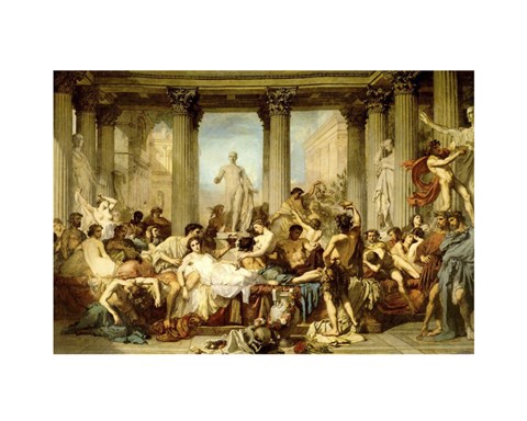 Framed Romans of the Decadence Print