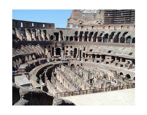 Framed Inside Rome’s Colosseum Print