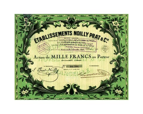 Framed Action Noilly Prat Wine Print