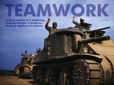 Framed Teamwork Print