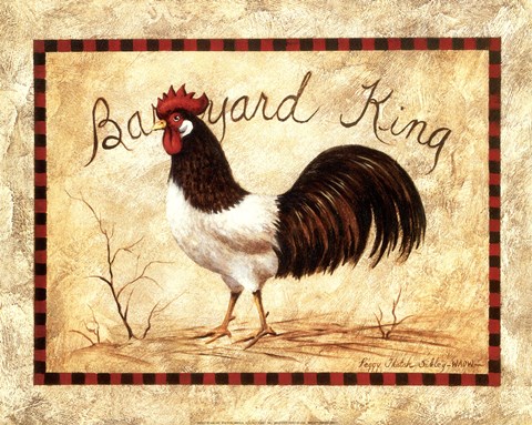 Framed Barnyard King Print