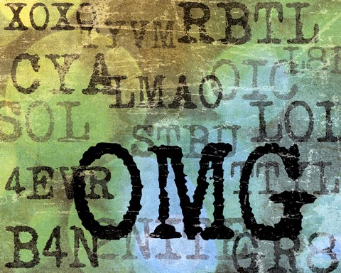 Framed Text Logic II Print