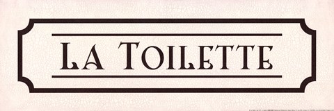 Framed La Toilette - mini Print