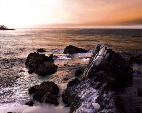 Framed Lover's Point Sunset I - mini Print