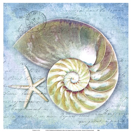 Framed Into The Sea I Print