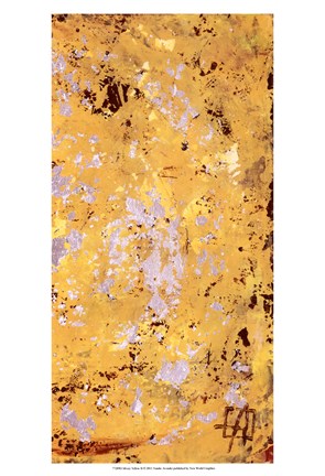 Framed Silvery Yellow II Print