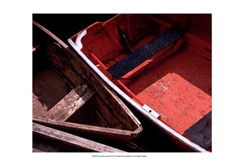 Framed Wooden Rowboats IX Print