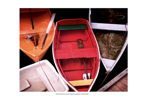 Framed Wooden Rowboats XI Print