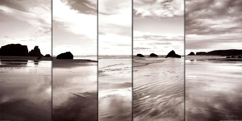 Framed Tides on Bandon Beach Print