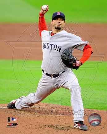 Framed Josh Beckett 2012 Action Print