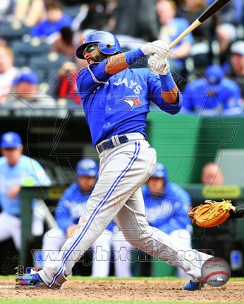 Framed Jose Bautista 2012 Action Print