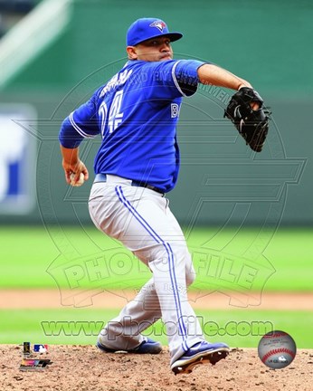 Framed Ricky Romero 2012 Action Print